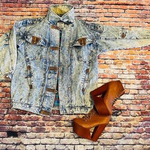 Vintage plus size denim coat